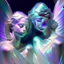 Placeholder: iridescent angels