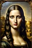 Placeholder: a natural looking Mona Lisa as she would have looked today, in a modern setting with an angry expression, modern hairdo, modern clothes, 8k resolution, hyperdetailed, matte background, airbrush art, intricate, modern, beautiful, award winning, crisp quality