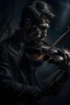 Placeholder: dark Violinist, man, fantasy