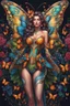 Placeholder: Full body Beautiful anthropomorphic lady butterfly colorful art conceptual, amazing artwork, hyper detailed, ultra maximalist quality, 12k