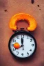 Placeholder: portrait, an orange with a clock embedded in its rind, AbstractTech clockpunk, Food photography, beautiful, delicious food, recipe photography, realistic, natural light, colorful, food art, object photography, vignette, ultra HD