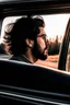 Placeholder: شخص يظر من نافذة السيارات بطريقة تنمي