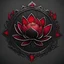 Placeholder: black and blood lotus emblem