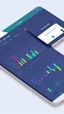 Placeholder: create a User Friendly mobile application Interface for a trading platform, Use element like candlestick, charts etc, behance, pintrest