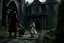 Placeholder: Still frame from the live-action "Hellsing" movie based on the anime of the same name. The scene is of a young Allegra escaping her uncle in the dungeon below the manor.