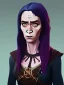 Placeholder: Portrait of a 30 year old strange witch like Emily Blunt