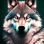 Placeholder: Wolf, white, hyperrealism, masterpiece, expert, 8K, sharp focus, cinematic lighting, pink, green, blue, pastel