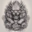 Placeholder: tattoo design foo dog