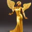 Placeholder: african-American golden angel in art deco style