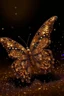 Placeholder: Luminous Light Brown butterfly Fireworks and manure full of stars