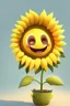 Placeholder: cheery and cute sunflower avatar full body