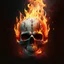 Placeholder: fiery skull