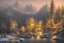 Placeholder: RIVER ROCK MOUNTAIN WINTER LANTERN AUTUM