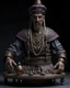 Placeholder: tabletop role-playing miniature of a psychopath wearing minoan clothes. full body. concept art in the style of Alan lee d&d larry elmore greg rutkowsky john howe william morris dante Gabriel rosetti. hyperrealism 4K ultra HD unreal engine 5 photorealism