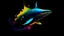 Placeholder: the silhouette of a whale overcome with emotion, where the emotion is represented as colorful chemical flows through the body