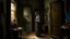 Placeholder: woman in a mysterious room, painted by alfred stevens and phil hale and rick berry and norman rockwell and everett raymond kintler norman rockwell, hyper-realistic and highly detailed oil painting with thick brush strokes, hdr, 4k, 8k, HD,