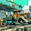 Placeholder: a colored sketch of a vintage TruckStop