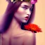 Placeholder: sexy women with flowers crown