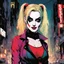 Placeholder: Harley Quinn by Sean Gordon Murphy with colors by Matt Hollingsworth, she stands in a dark street of Gotham