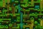 Placeholder: 2d platformer forest ground tile set ortographic view and seperated tiles
