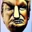 Placeholder: Trump with big nose. Painted by dali