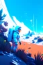 Placeholder: (((close midshot))), (((low poly art:2))), (astronaut), ultra detailed illustration of an environment on a dangerous:1.2 exotic planet with plants and wild (animals:1.5), (vast open world), astroneer inspired, highest quality, no lines, no outlines candid photography. by Lekrot