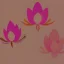 Placeholder: pink lotus, Beige Ribbons Modern Abstract