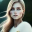 Placeholder: A portrait very beautiful woman ,smiling, longs blond hairs, elegant, atmospheric, realistic, cinematic lighting, 8k, galactic atmosphere, beach, full body