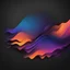 Placeholder: Vibrant color gradient on black background, abstract purple orange blue black banner, blurry colorful poster design