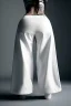 Placeholder: Billie Eilish, kneeling, underpants, white socks, rear view, pale skin, high detail, realistic, 8k, not to be distinguished from a photo