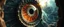 Placeholder: close up on gaze of abraxas in the fish eye web, interdimensional portal
