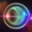 Placeholder: cosmos, metallic sky stars, sky blue light, blue light, green moons with neon rings, 8k resolution, detail