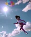 Placeholder: Ultra realistic clouds sky scene, wide angle, sweet childs falling down, inflatable color clothing, free jumping flying, many trinkets, monster hair, hair monster, many jelly beans, balls, smile, happy, circus style, extreme, wind, clouds sea, 20,000 feet altitude, stratosphere, soft color, highly detailed, unreal engine 5, ray tracing, RTX, lumen lighting, ultra detail, volumetric lighting, 3d, finely drawn, high definition, high resolution.