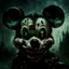 Placeholder: zombie mickey mouse hybrid, photorealism, movie screen capture, horror, sci-fi, evil, hungry, rotted