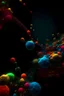 Placeholder: Multicoloured Biomolecules in a dark background