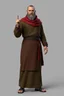 Placeholder: russian monk ,3d model, t-pose, full length