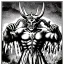 Placeholder: Devil demon satan king war code prophecy black and white world end