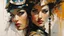 Placeholder: portrait of a woman warrior :: Robert McGinnis + Jeremy Mann + Carn Griffiths + Leonid Afremov, clear contours, detailed