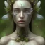 Placeholder: Portrait of beautiful girl, face dept of field,face shining, plant, metal,lens blur,,Unsharp masking, feathers,central weight average,Laplacian filt CWA Dryad,Median filter fae, sidhe, ominous, nature, plants, wildflower sparkle,wildflower 3d view, facepaint, dnd character portrait, intricate, oil on canvas, masterpiece, expert, insanely detailed, 4k resolution, retroanime style, cute big circular reflective eyes, cinematic smooth, intricate detail , soft smooth lighting, soft pastel colors