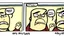 Placeholder: 2 panels left panel has customer service looking annoyed and right panel showing angry guy on cellphone