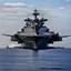 Placeholder: The aircraft carrier USS Nimitz.