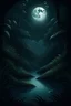 Placeholder: river moon jungle dark