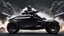 Placeholder: realistic black clonetrooper , sunglasses, ride a futuristic tesla moto. big wheels, dark gray background... explosions. sider