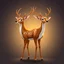 Placeholder: full body of adult white tail deer, proud, heroic, chest out, tail upward, on flat background, In the style of 'My Little Pony' and 'Bambi', fantastic lighting