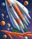 Placeholder: space rocket made of carrots