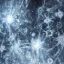 Placeholder: celestial, ice crystals, snow, icicles, reflections