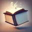 Placeholder: Floating book with magic swirling around it lifting it into the air