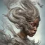 Placeholder: sango fantasy, fantasy magic, intricate, sharp focus, illustration, highly detailed, digital painting, concept art, matte, artgerm and paul lewin and kehinde wiley, masterpiece sexy lips Asian afro lips black African lady body mermaid Dragon head silver bright snow lady outer space mermaid pretty skull head