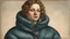 Placeholder: woman in puffer jacket by Andrea del sarto