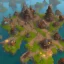 Placeholder: q-version mmo architecture concept in dofus，vertical view